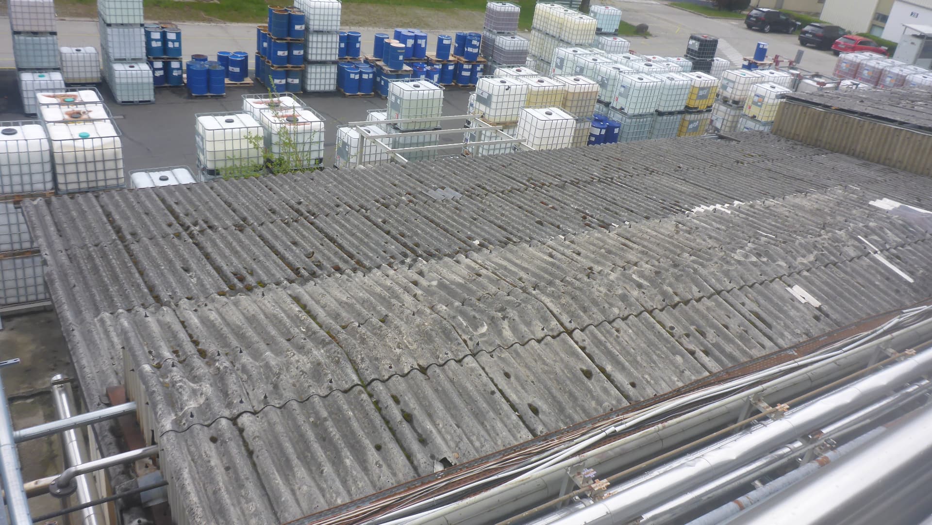 Industriehalle vor der Sanierung